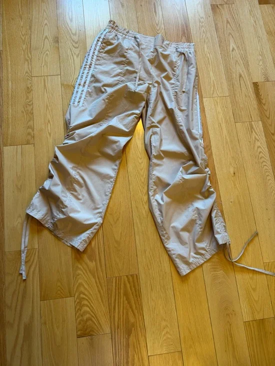Adidas Origianal Women’s Classic Parley Track Pants Tan - High Waist - Picture 5 of 11